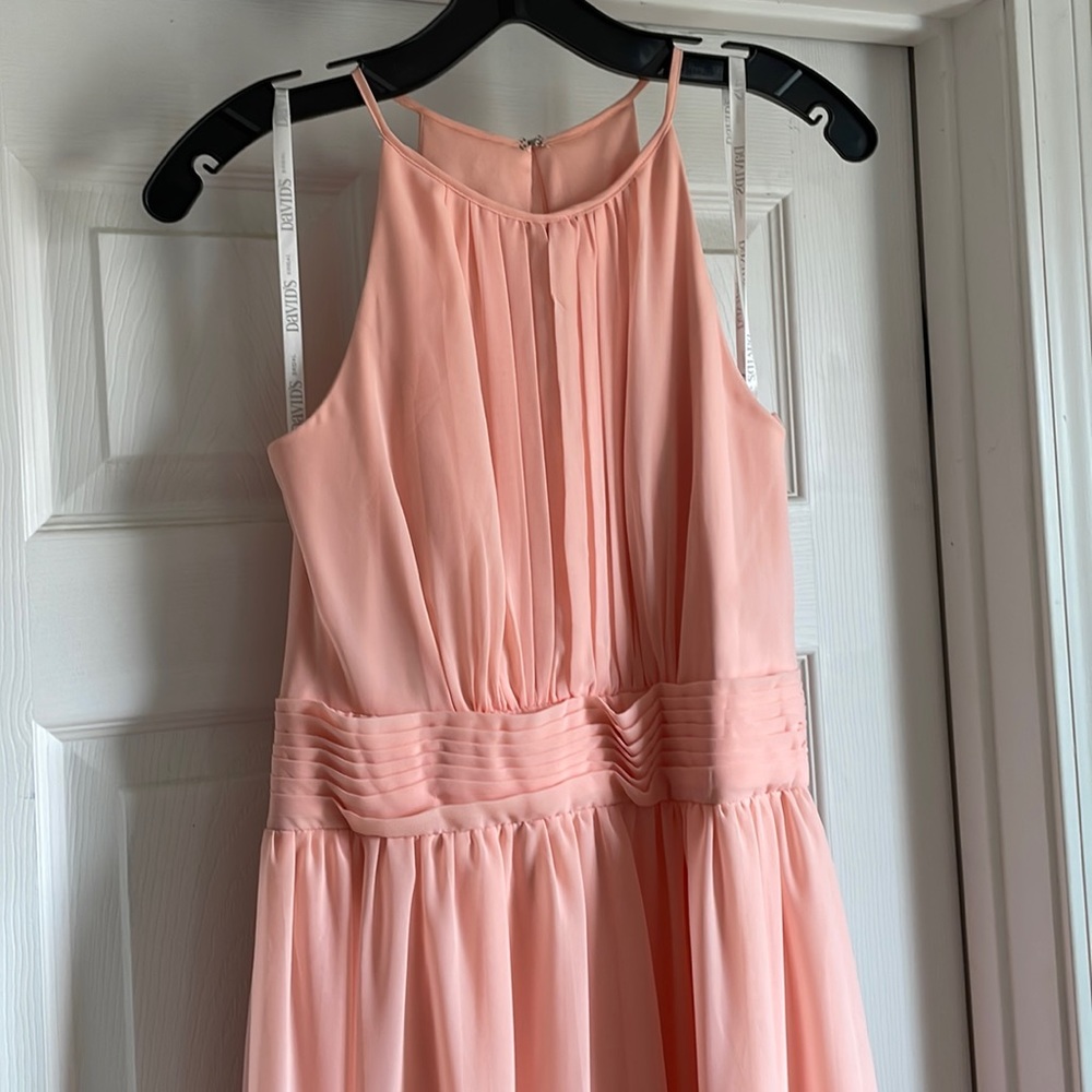 David’s bridal bridesmaid dress. High neck chiffon Bellini size 8